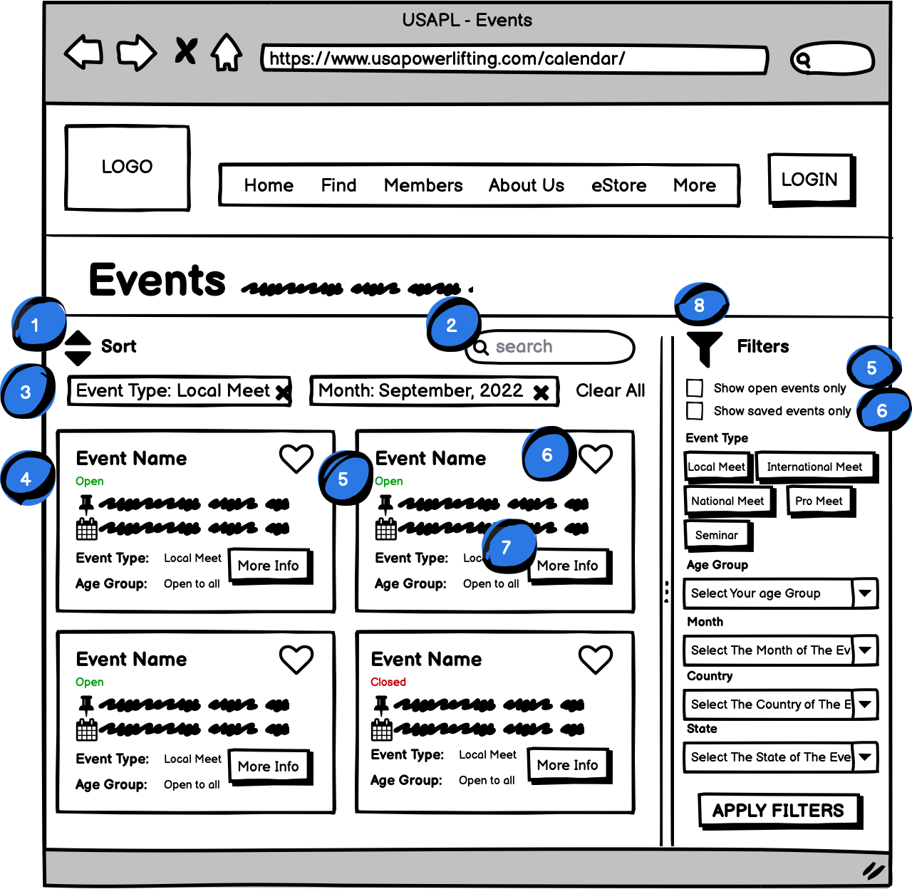 Desktop Wireframe